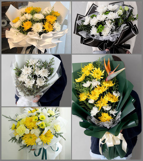 安徽安庆市宿松县趾凤乡月丹村白事花束代送